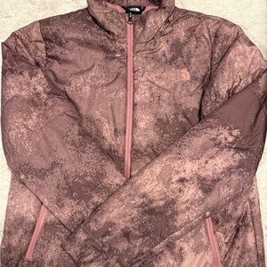 The North Face Women's Maroon and Pink Ski Jacket